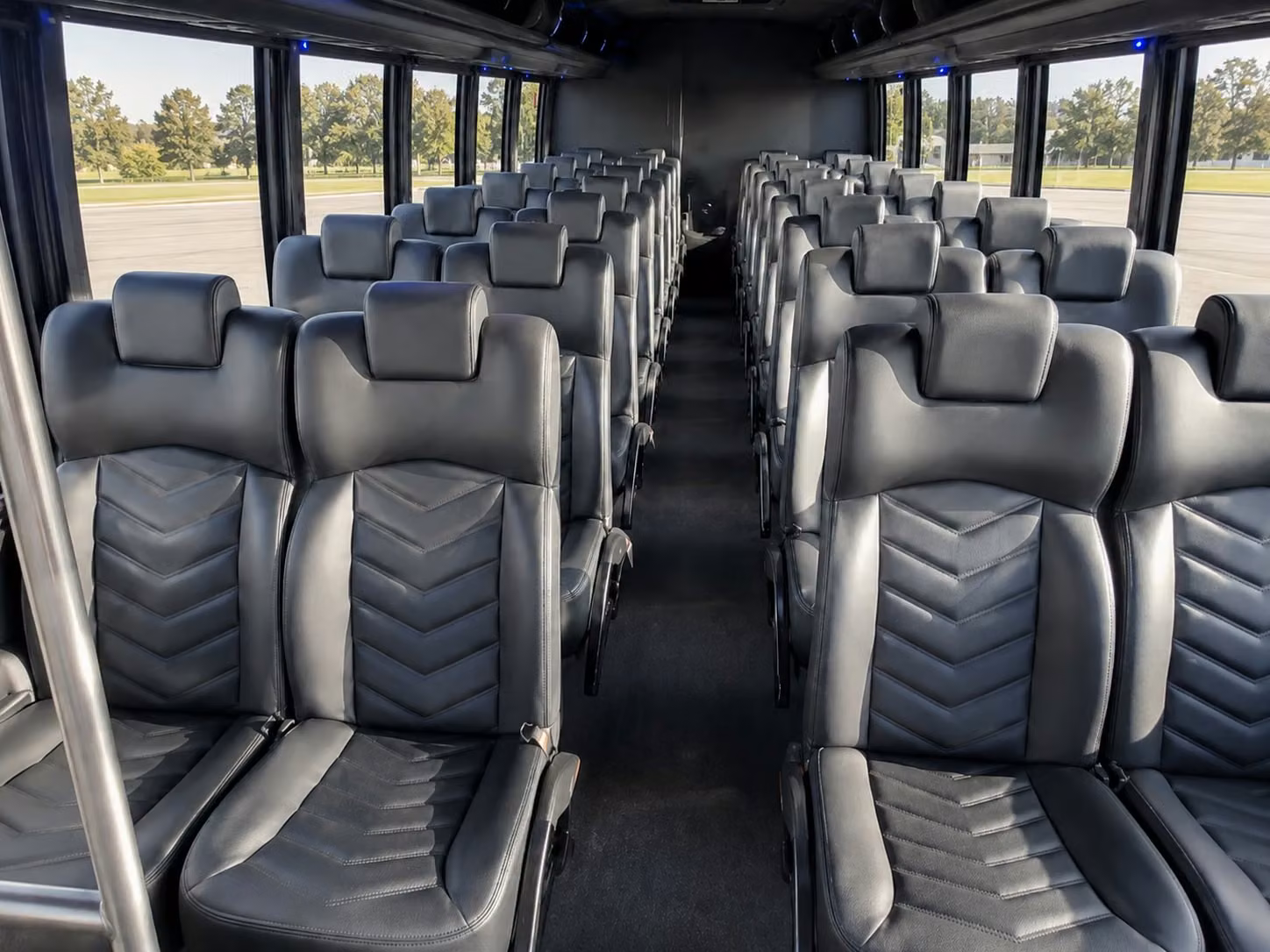 15 passenger minibus interior