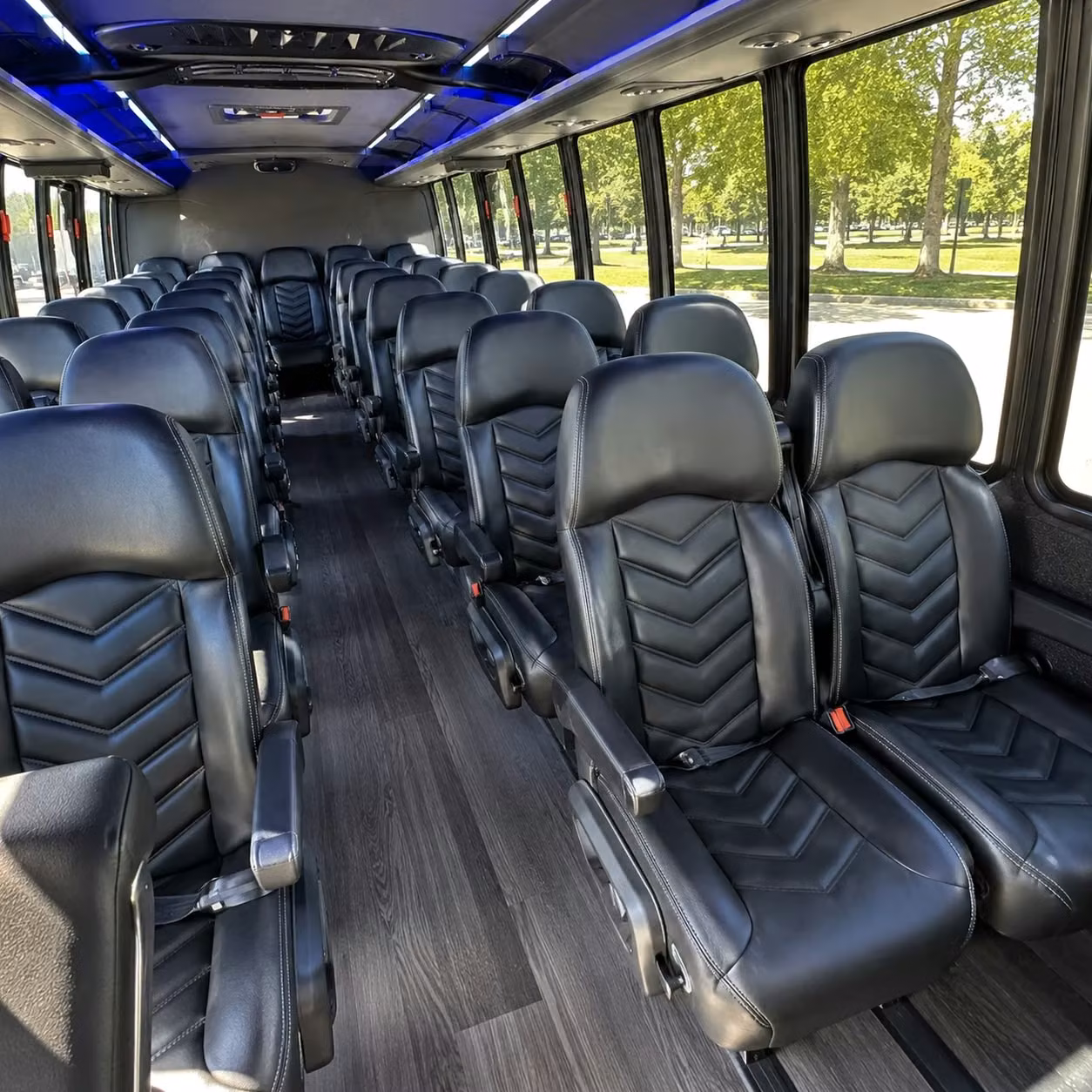 25 passenger minibus inside