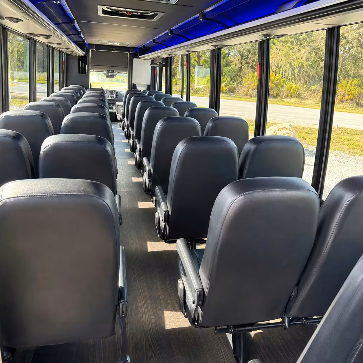 25 passenger minibus interior
