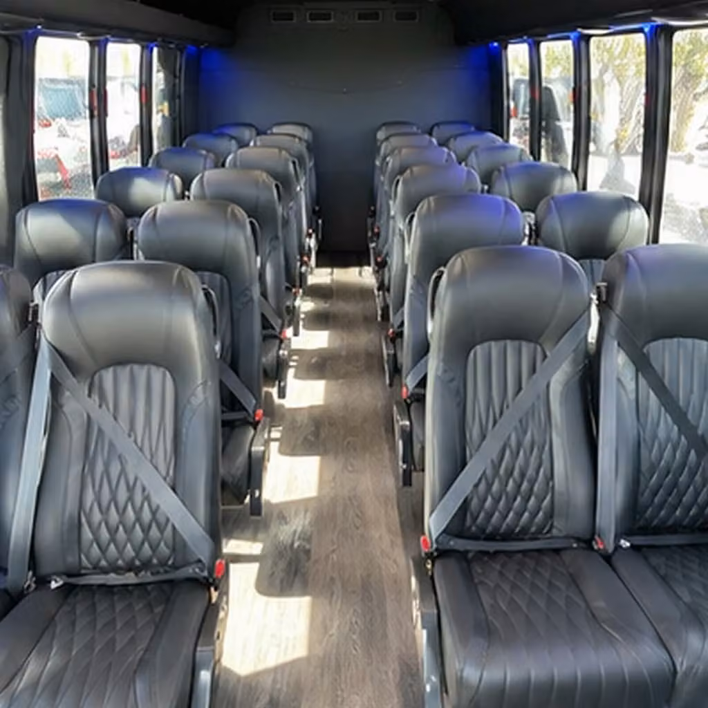 30 passenger minibus inside