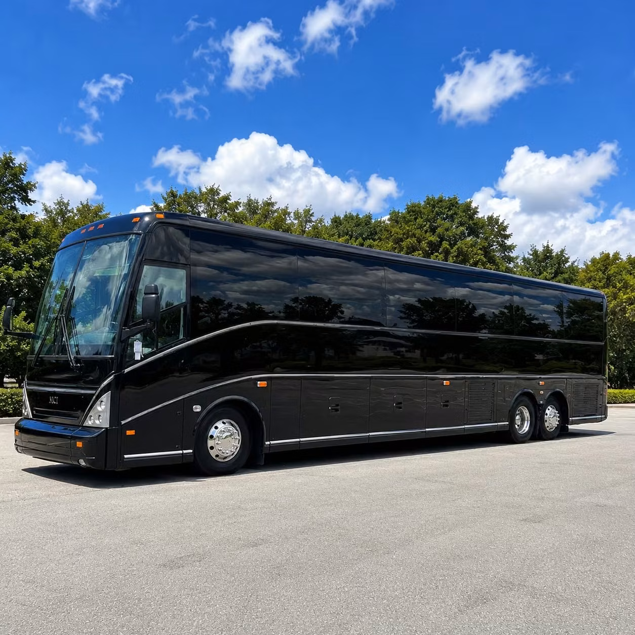 missouri city charter bus rental exterior