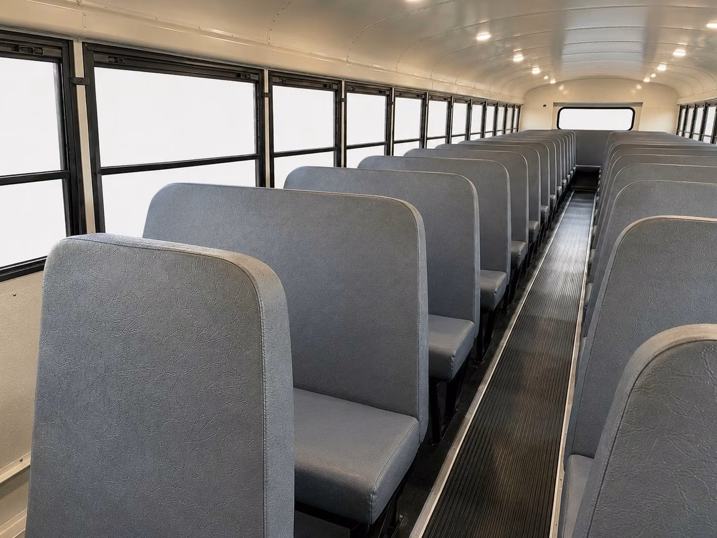 school bus inside