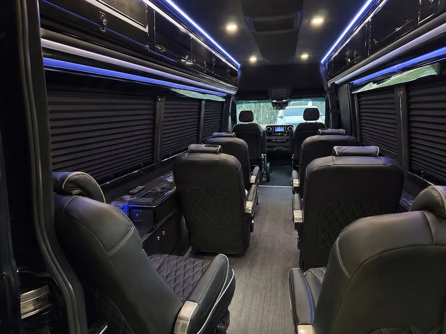 sprinter van with driver interior
